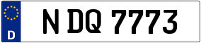 Trailer License Plate